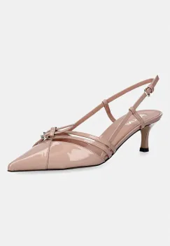 Pollini pantofi cu toc stiletto din piele imagine