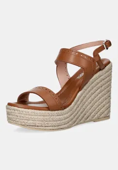 Pollini sandale cu toc inalt din piele imagine