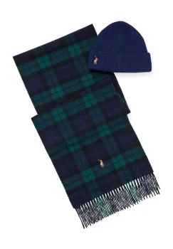 Polo Ralph Lauren caciula si fular din lana imagine