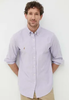 Polo Ralph Lauren camasa barbateasca de bumbac imagine