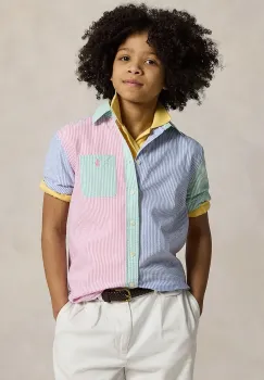 Polo Ralph Lauren camasa de bumbac pentru copii imagine