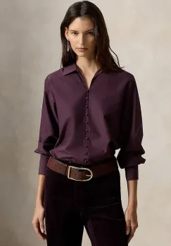 Polo Ralph Lauren  camasa de dama cu amestec de matase imagine