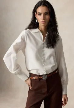 Polo Ralph Lauren camasa de dama cu amestec de matase imagine