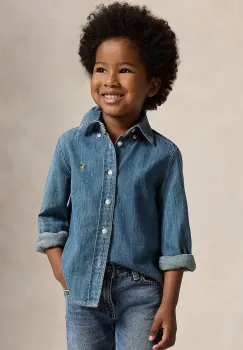 Polo Ralph Lauren camasa pentru copii din denim imagine