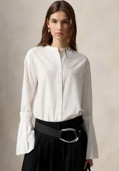 Polo Ralph Lauren  camasa pentru femei cu amestec de matase imagine
