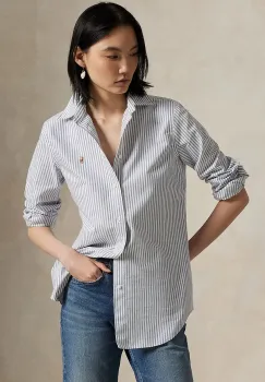 Polo Ralph Lauren camasa pentru femei din bumbac cu elastan imagine