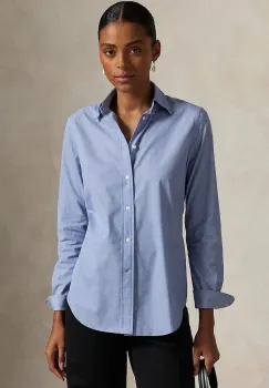 Polo Ralph Lauren camasa pentru femei din bumbac cu elastan imagine