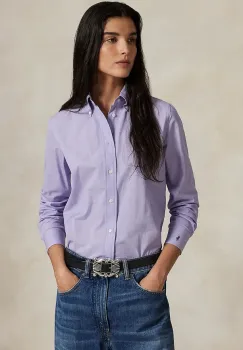 Polo Ralph Lauren camasa pentru femei din bumbac cu elastan imagine