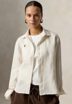 Polo Ralph Lauren camasa pentru femei, din in LINEN-LSL-BFS imagine