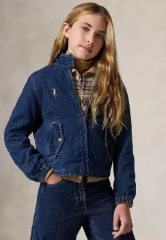 Polo Ralph Lauren geaca de blugi pentru copii din bumbac imagine