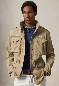 Polo Ralph Lauren geaca de tranzitie pentru barbati din bumbac Icnc Fld Jkt Lined Field imagine