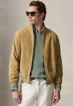 Polo Ralph Lauren geaca de tranzitie pentru barbati din piele intoarsa imagine