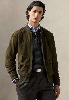 Polo Ralph Lauren geaca din piele intoarsa imagine