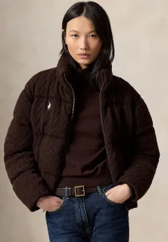 Polo Ralph Lauren geaca petrecuta pentru femei cu lana imagine