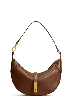 Polo Ralph Lauren Geanta Croissant de femei din piele imagine