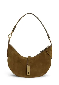 Polo Ralph Lauren geanta de mana din piele intoarsa imagine