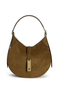 Polo Ralph Lauren geanta de mana din piele intoarsa imagine