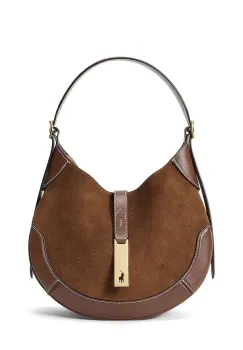 Polo Ralph Lauren geanta hobo de dama din piele imagine
