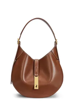 Polo Ralph Lauren geanta hobo pentru femei din piele imagine