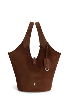 Polo Ralph Lauren geanta shopper pentru femei din piele intoarsa imagine