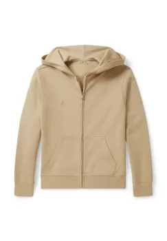 Polo Ralph Lauren hanorac cu fermoar si gluga pentru copii cu bumbac imagine