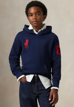 Polo Ralph Lauren hanorac cu gluga pentru copii cu bumbac imagine