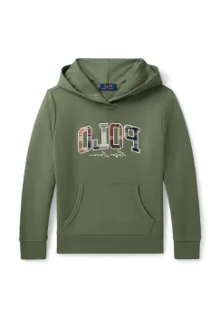 Polo Ralph Lauren hanorac cu gluga pentru copii cu bumbac imagine