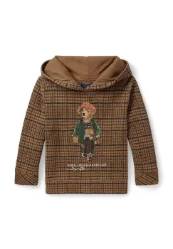 Polo Ralph Lauren hanorac cu gluga pentru copii cu bumbac imagine