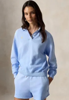 Polo Ralph Lauren hanorac pentru femei, cu bumbac ISLAND FLC-KNT-SWEATSHIRT imagine