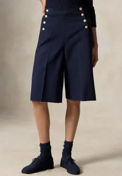 Polo Ralph Lauren pantaloni culottes pentru femei cu amestec de lana imagine