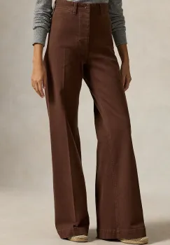 Polo Ralph Lauren pantaloni pentru femei cu bumbac imagine