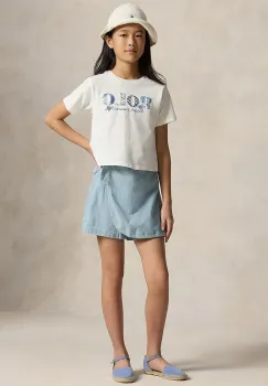 Polo Ralph Lauren pantaloni scurti din denim pentru copii imagine