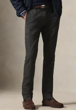 Polo Ralph Lauren pantaloni slim fit barbati cu bumbac Slim Fit HDN Pant imagine