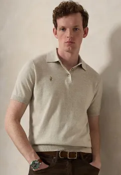 Polo Ralph Lauren pulover cu maneca scurta pentru barbati din bumbac imagine