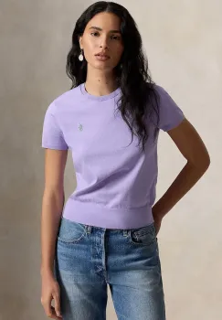 Polo Ralph Lauren pulover cu maneca scurta pentru femei cu bumbac imagine