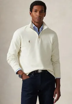 Polo Ralph Lauren pulover de bumbac 40/1 DBL KNIT JACQ imagine