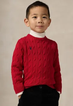 Polo Ralph Lauren pulover de bumbac pentru copii imagine