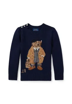 Polo Ralph Lauren pulover de bumbac pentru copii imagine