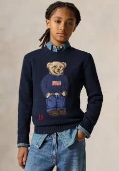 Polo Ralph Lauren pulover de bumbac pentru copii imagine