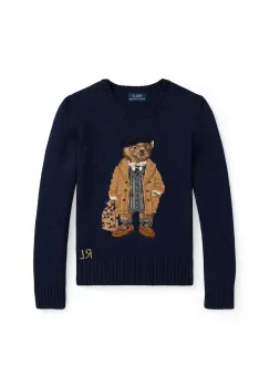 Polo Ralph Lauren pulover de bumbac pentru copii imagine