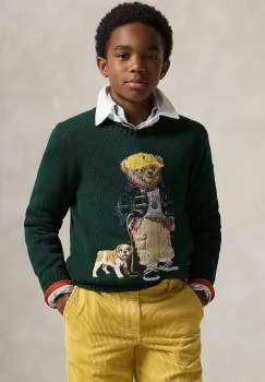 Polo Ralph Lauren pulover de bumbac pentru copii imagine