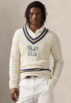 Polo Ralph Lauren pulover din amestec de casmir Long Sleeve Pullover imagine