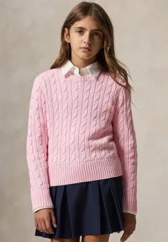 Polo Ralph Lauren pulover pentru copii, din bumbac imagine