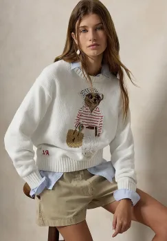Polo Ralph Lauren pulover pentru femei, din bumbac imagine