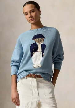 Polo Ralph Lauren pulover pentru femei din bumbac imagine