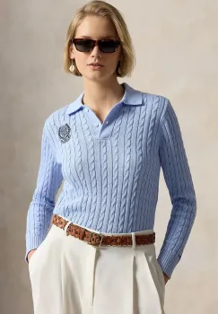 Polo Ralph Lauren pulover pentru femei din bumbac imagine