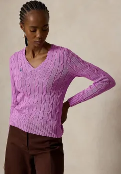 Polo Ralph Lauren pulover pentru femei, din bumbac imagine