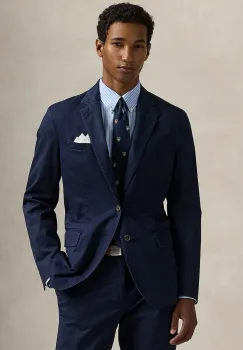 Polo Ralph Lauren sacou cu un singur rand de nasturi pentru barbati din bumbac cu elastan imagine