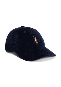 Polo Ralph Lauren sapca pentru femei din catifea reiata imagine