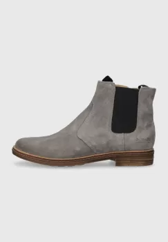 Pom D'api cizme chelsea din piele intoarsa BROTHER JODZIP culoarea gri imagine